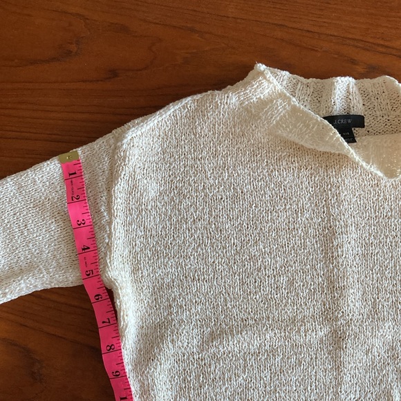 J. CREW Cream Knit Sweater Sz: XXS - Fits like a Small - Picture 6 of 9